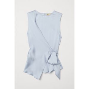 Bluza de satin cu nod