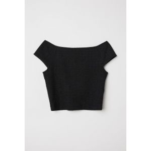 Top de jerseu tricotat jacard