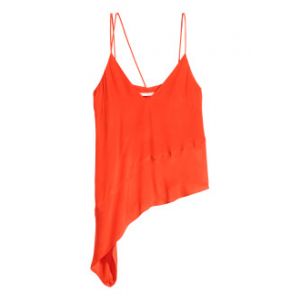 Top asimetric de satin
