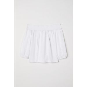 Bluza cu umerii goi cu dantela