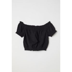 Bluza scurta cu umerii goi