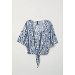 Bluza in V cu nod la baza