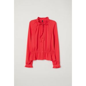 Bluza de sifon cu volane