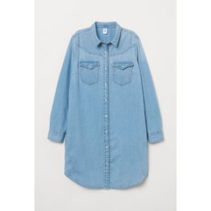 Rochie-camasa de denim
