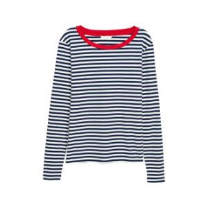 Bluza de jerseu cu dungi