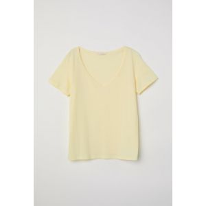 Tricou de bumbac in V