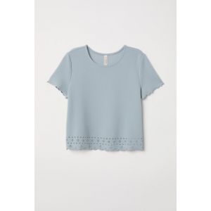 Bluza cu margini festonate