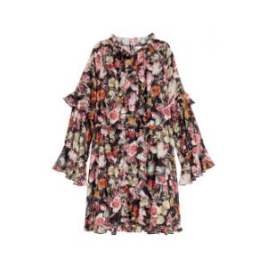 Rochie ampla cu volane