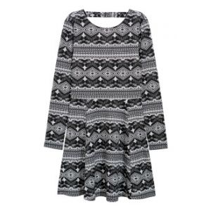Rochie de jerseu cu motive