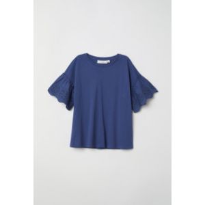 Tricou cu volane la maneci