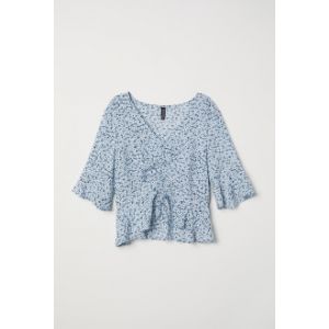 Bluza cu decolteu in V cu snur