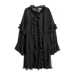 Rochie ampla cu volane