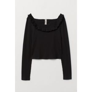 Bluza reiata cu volanas