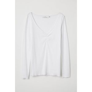 Tricou de jerseu in V