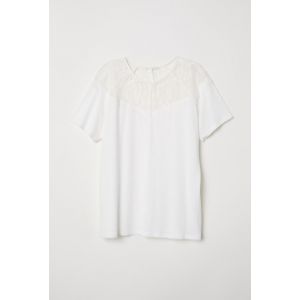 Bluza de jerseu cu dantela
