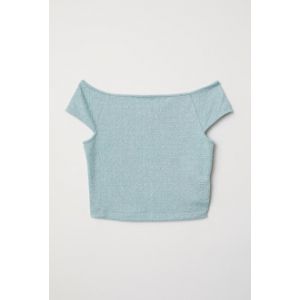 Top de jerseu tricotat jacard