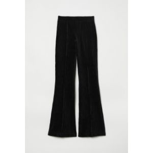Pantaloni evazati de catifea