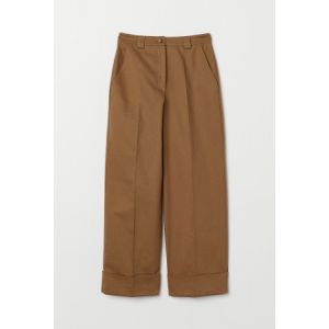 Pantaloni largi de twill