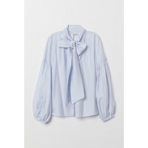 Bluza cu panglici la gat