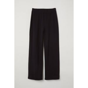 Pantaloni largi de jerseu