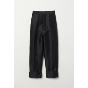Pantaloni largi din mix lana