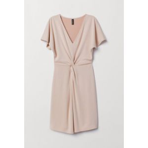 Rochie de jerseu in V