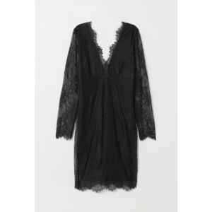 Rochie de dantela in V
