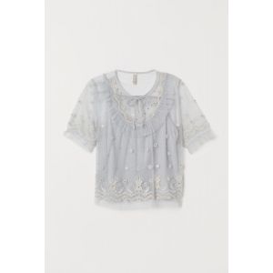 Bluza brodata cu paiete