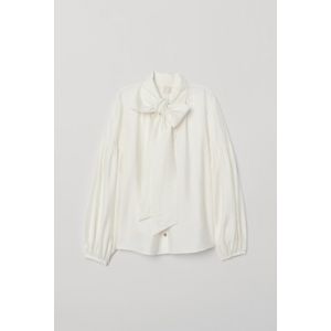 Bluza cu panglici la gat
