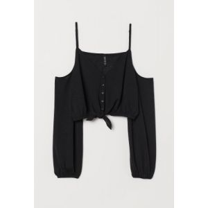 Bluza scurta cu umerii goi
