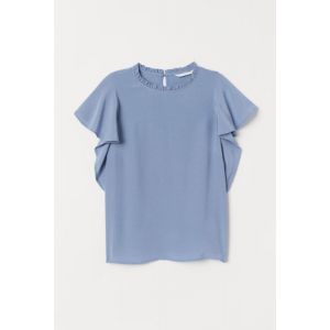 Bluza din crep cu volane