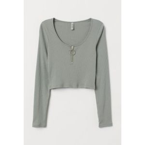 Bluza reiata cu fermoar