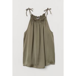 Top de satin cu bretele