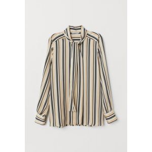 Bluza cu panglici la gat