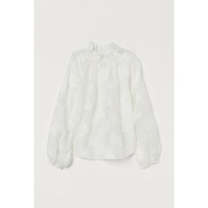 Bluza cu guler cu volanas