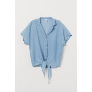 Camasa de denim cu nod