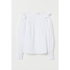 Bluza de bumbac cu volane