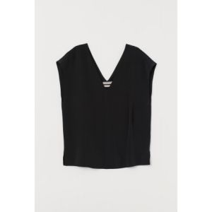 Bluza de matase in V