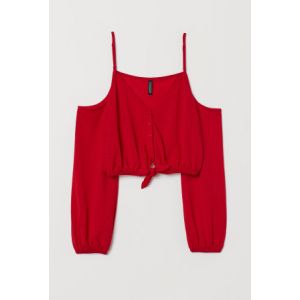 Bluza scurta cu umerii goi