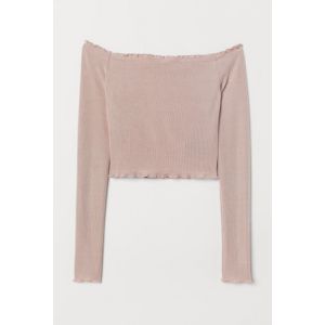 Bluza scurta cu umerii goi