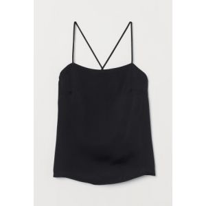 Top fara maneci de satin