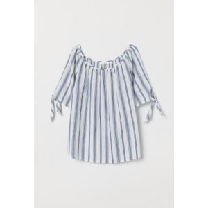 Bluza cu panglici la maneci
