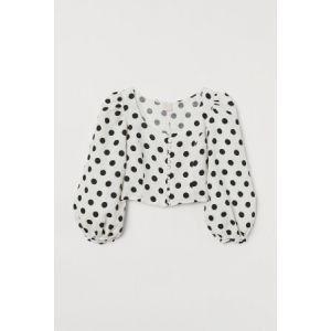 Bluza de in cu maneci bufante
