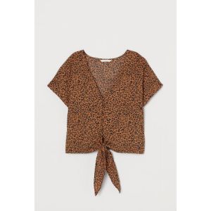 Bluza in V cu nod la baza