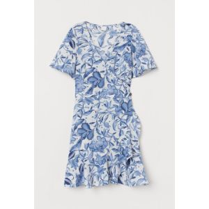 Rochie de crep cu motive