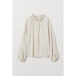 Bluza cu guler cu volanas