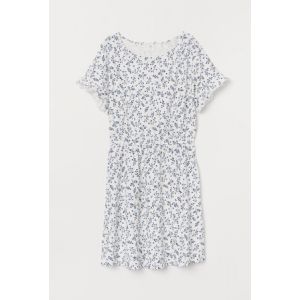 Rochie de jerseu cu flameuri