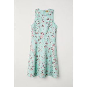 Rochie de satin cu motive