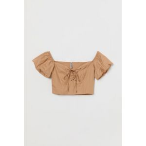 Bluza cu siret si cu umeri goi