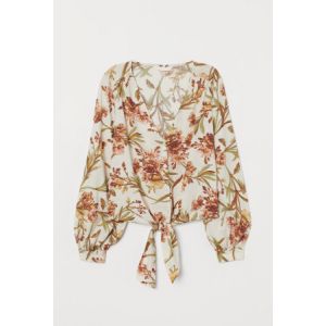 Bluza cu panglici la baza